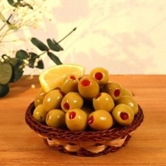 Biberli Yeşil Zeytin 400gr